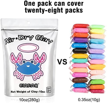 CiaraQ Air Dry Clay Kit – White Modeling Clay - Image 4