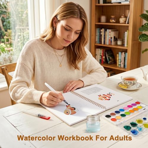 Animal Watercolor Workbook, Presketched Watercolor Book - Image 5