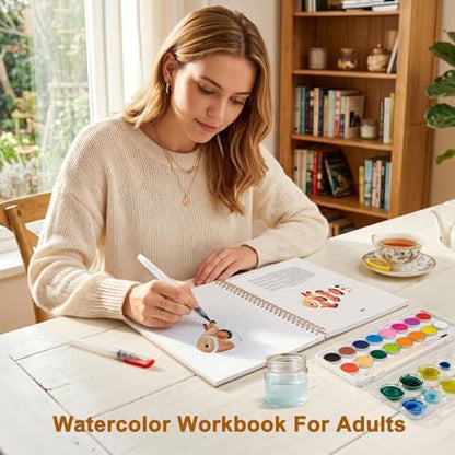 Animal Watercolor Workbook, Presketched Watercolor Book - Image 5