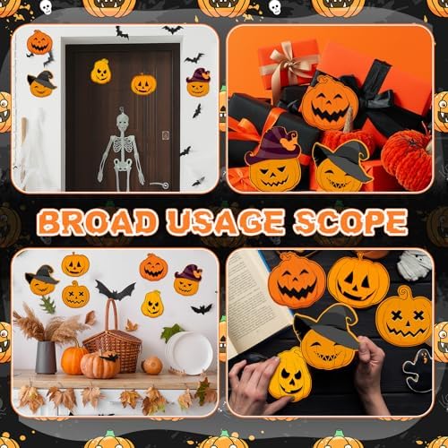48 Pcs Halloween Pumpkin Coloring Crafts Color Your Own Bookmark - Image 5