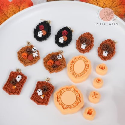 Puocaon Halloween Frame Polymer Clay Cutters for Jewelry Earring Making - Image 5