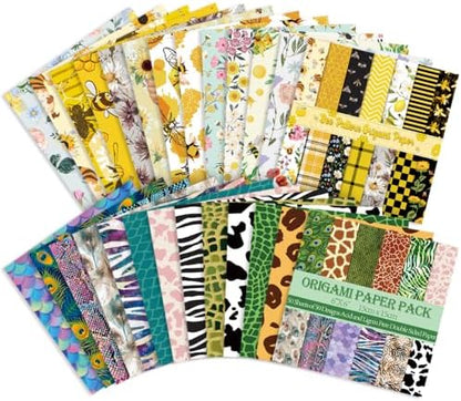 6x6" Origami Paper,100Sheets Double Sided Colored Paper,Square Craft Paper - Image 6