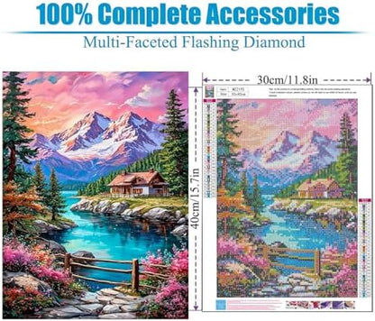 Lophomie Diamond Art Kits for Adults, 5D Landscape Diamond Painting Kits - Image 5