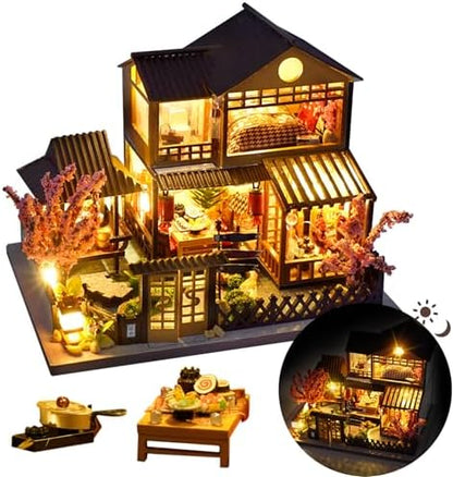 DIY Japanese Miniature House Kit Dollhouse Kit for Adults to Build by Flybean-WonderlandinYourHands