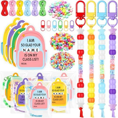 Suncalla 984 Pcs 24 Set Back to School Keychain Making Kit DIY Bead Craft by Unknown