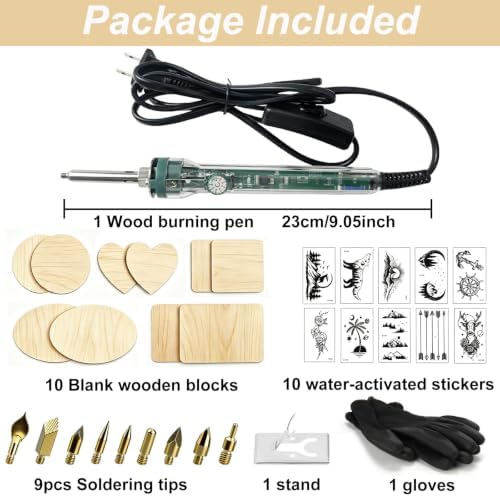 BIAJIYA 32Pc Wood Burning Kit for Adults Beginners - Image 2