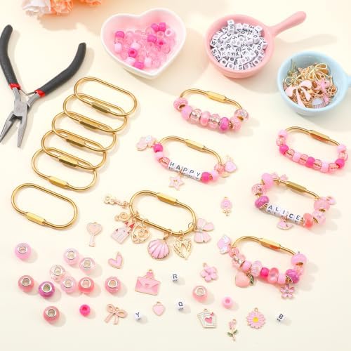 Sureio 333 Pcs Gold Brass Carabiner DIY Kit 12 Set Carabiner Bag Making - Image 4