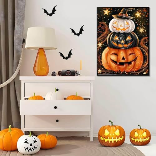 AIBOERL Paint by Numbers Kit for Adults Beginner,Halloween Fall, 12X16In - Image 4