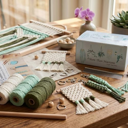 Ewparts Art Craft Macrame Kits for Adult Beginner with Instruction Book - Image 3
