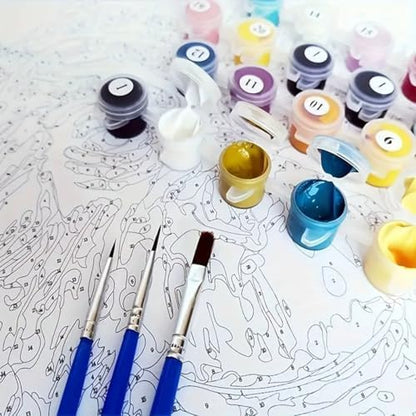 3 Pack Paint by Numbers Kit for Adults, Wildflowers Paint by Numbers Kit for Adults, Easy Acrylic Painting by Numbers Kits for Adult on Canvas with Beginner for Home Wall Art Decor 12x16 inch - Image 5