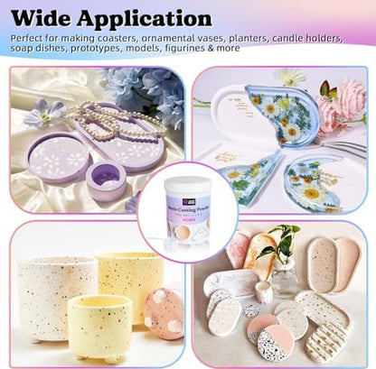 LET'S RESIN Resin Casting Powders Starter Kit,1000g Fast Cured Resin Powder - Image 4