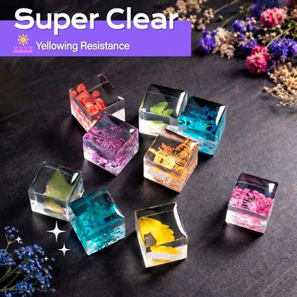 HeyClear UV Resin kit 300g Premixed UV Epoxy Resin Glue Cure for Crafts - Image 2