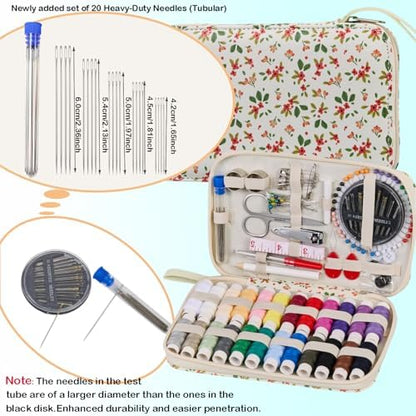 130PCS Printing Travel Sewing Kits for Adults Hand Sewing Accessories - Image 3