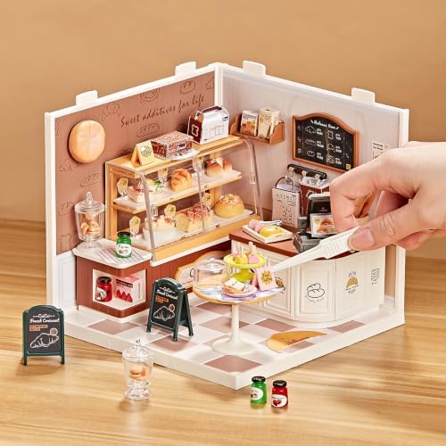 Bakery Shop Miniature House Kit, 87-Piece Dollhouse for Kids 8+ - Image 5