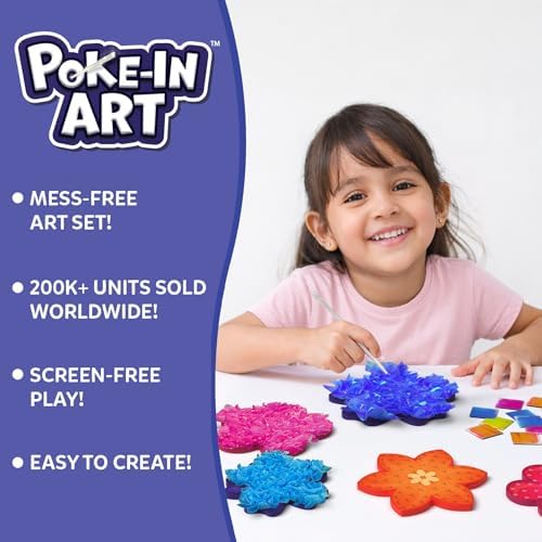 Skillmatics Poke-in Art – Flower Bouquet, Wood Craft Kit, Gift for Kids - Image 2