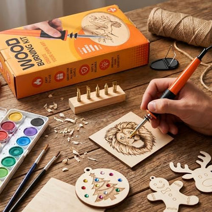 Wood Burning Kit for Adults Teens Beginners Easy to Use - Image 7