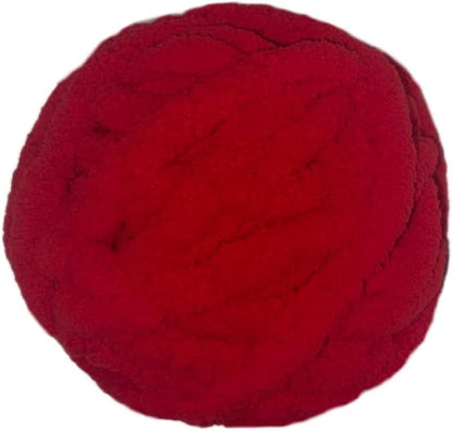 4- Pack Chunky Chenille Christmas Bundle Red and Nitro Green Yarn for Crocheting Handknitting Big Bulky Fluffy Soft Chunky Beginners Blanket Jumbo Thick Yarn DIY Crafts Décorations