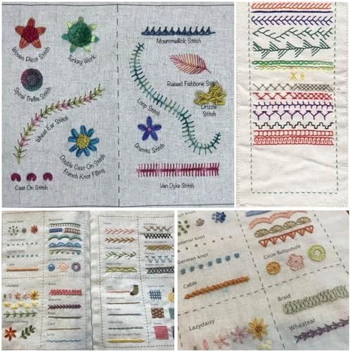 Stitch Book, Embroidery Stitch Book Kit, Embroidery Books of Stitches - Image 4