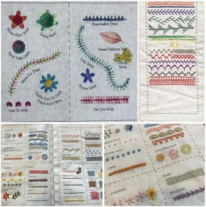 Stitch Book, Embroidery Stitch Book Kit, Embroidery Books of Stitches - Image 4