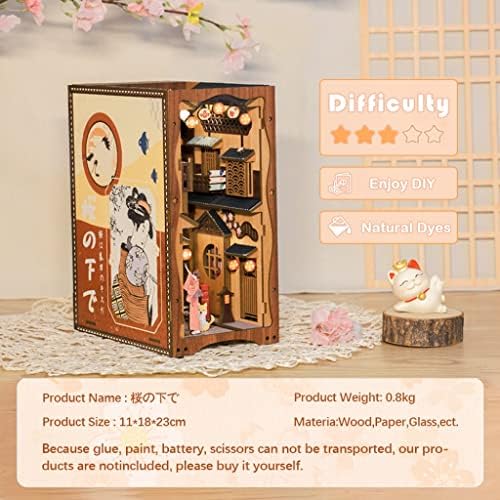 CUTEBEE Book Nook Kit DIY Miniature House Japanese Street Diorama - Image 5