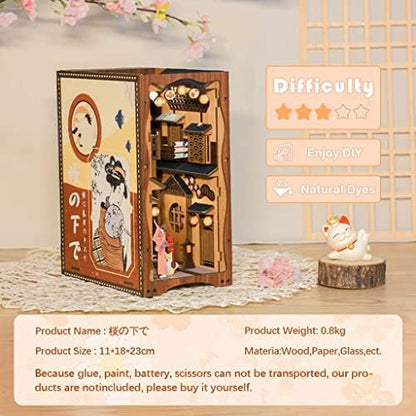CUTEBEE Book Nook Kit DIY Miniature House Japanese Street Diorama - Image 5