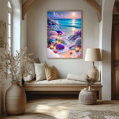 AIBOERL Paint by Numbers Kit for Adults Beginner, Beach, 12X16In - Image 5