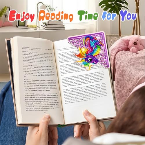 WIVICO 4Pcs Diamond Painting Bookmarks, Diamond Pearl Art Kits for Adults - Image 6