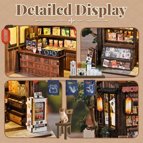 Book Nook Kit DIY Miniature Dollhouse, Japanese Grocery Store Style - Image 6