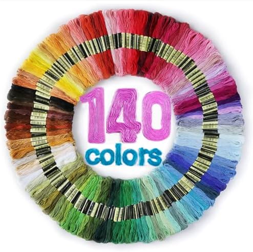 LOVIMAG Embroidery Thread 140pcs Friendship Bracelet String Floss Kit Yarn by LOVIMAG