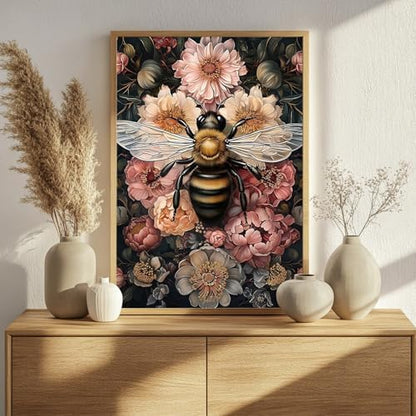 Bee Paint by Numbers Kit for Adults, 16x20 inch - Image 3