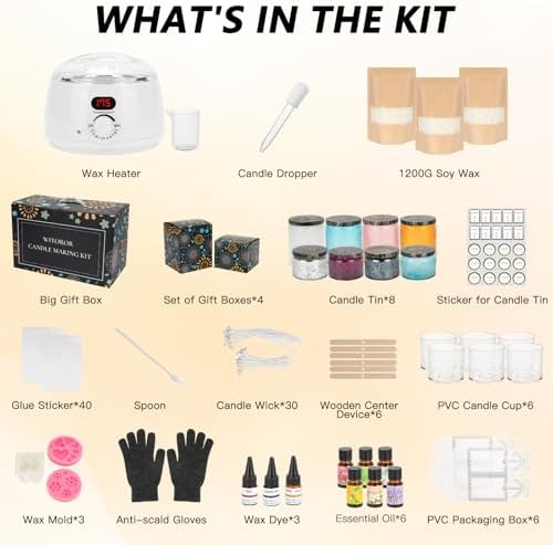 WITOROR Candle Making Kit, Scented Candles Making Kit for Adults DIY - Image 2