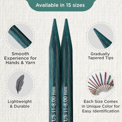 KnitPro Dreamz Interchangeable Circular Needles 4" (10cm) | US Size 11 (8mm) - Image 3