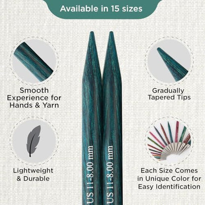 KnitPro Dreamz Interchangeable Circular Needles 4" (10cm) | US Size 11 (8mm) - Image 3