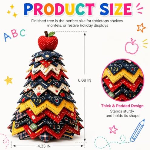 Daily Partner Americana Christmas Tree Quilt Kit - Image 3