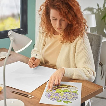 ARTEZA Paint by Number for Adults, 12x16 Inches, 21 Pieces, Hydrangea Flowers Paint by Numbers Kit, 1 Canvas Panel, 12 Acrylic Paint Pots, 5 Paintbrushes, Art Supplies for Home & Office Decor - Image 6