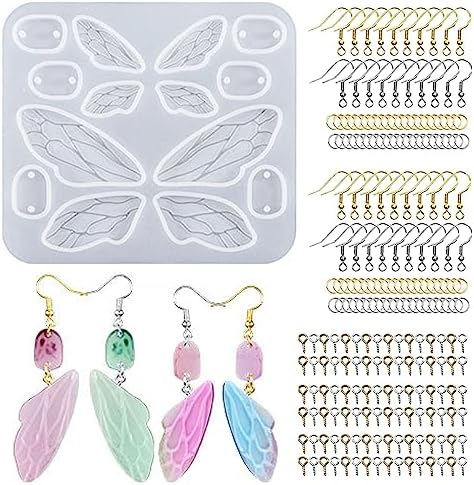 Attuslla Silicone Resin Earring Molds with Jump Rings for DIY Jewelry Making, Pendant, Earrings by Attuslla
