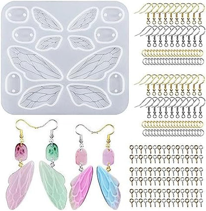 Attuslla Silicone Resin Earring Molds with Jump Rings for DIY Jewelry Making, Pendant, Earrings by Attuslla