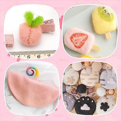 7.02 oz Wool Roving, Beginners Needle Felting Kit Felt Supplies - Image 5