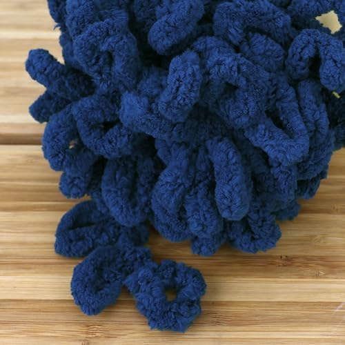 JubileeYarn Fun Finger Loops Yarn - Navy - 3 Skeins - Image 3