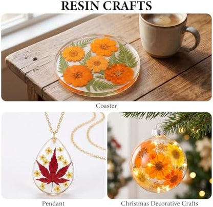 277 Pcs Autumn Dried Flowers for Crafts,Real Nature Dried Flowers for Resin - Image 7