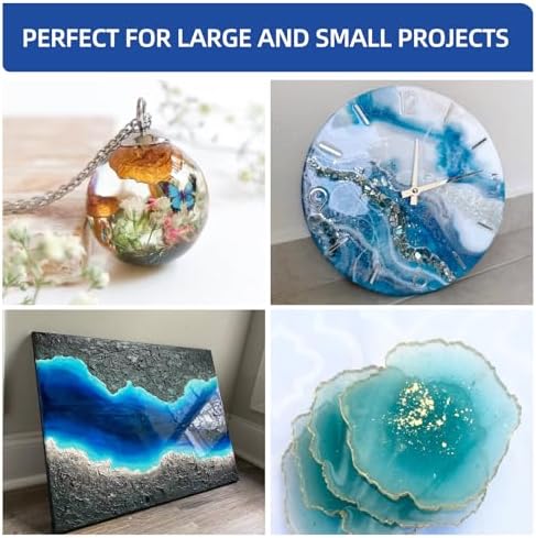 1 Gallon Crystal Clear Epoxy Resin Kit,1:1 Volume Ratio, High Gloss Finish, UV Resistant, Fast Cure, Ideal for Art, Jewelry, Crafting, Tumblers & More - Includes Resin & Hardener - Image 6