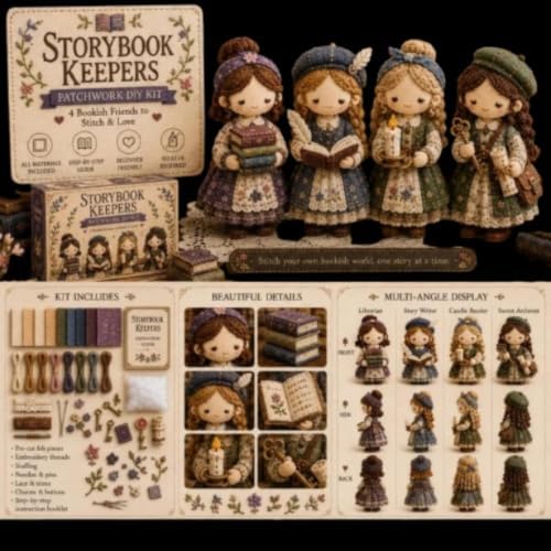 Forest Patchwork DIY Kit Series Beginner Sewing Craft Kit, #D - Image 7