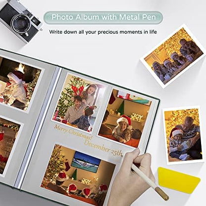 Popotop Large Photo Album Self Adhesive 4x6 5x7 8x10 Scrapbook Album DIY Picture Book,Gifts for Mom,Family Baby and Wedding,with Metal Pen and Plastic Board - Image 5