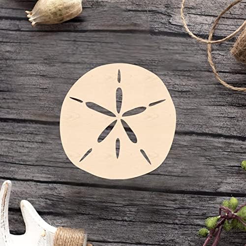 Sand Dollar Wood Craft Unfinished Wooden Cutout Art DIY Wooden Sign Inspirational Wall Plaque Vintage Wall Art Decor for Front Door Entryway Porch Bar Pub Party by Arupkeer