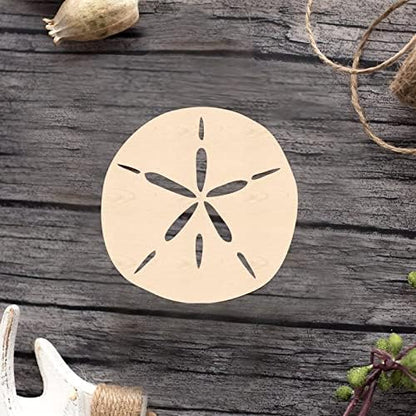 Sand Dollar Wood Craft Unfinished Wooden Cutout Art DIY Wooden Sign Inspirational Wall Plaque Vintage Wall Art Decor for Front Door Entryway Porch Bar Pub Party by Arupkeer