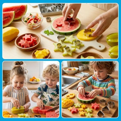 Fireboomoon 30 Pcs Mini Cookie Cutter Set, Stainless Steel Geometric Cutter - Image 6
