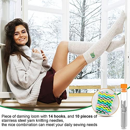 Luinabio Speedweve Darning Loom with Yarn Needles, Round, Classic Color - Image 6