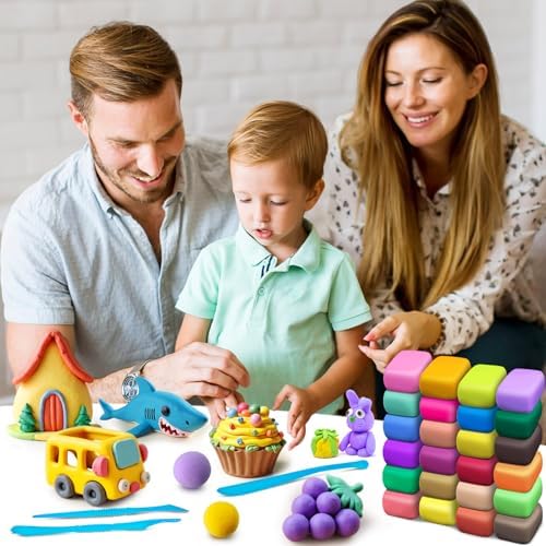 Air Dry Clay 170 Colors, Modeling Clay for Kids, DIY Molding Toy with Tools - Image 7