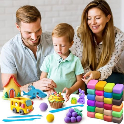 Air Dry Clay 170 Colors, Modeling Clay for Kids, DIY Molding Toy with Tools - Image 7