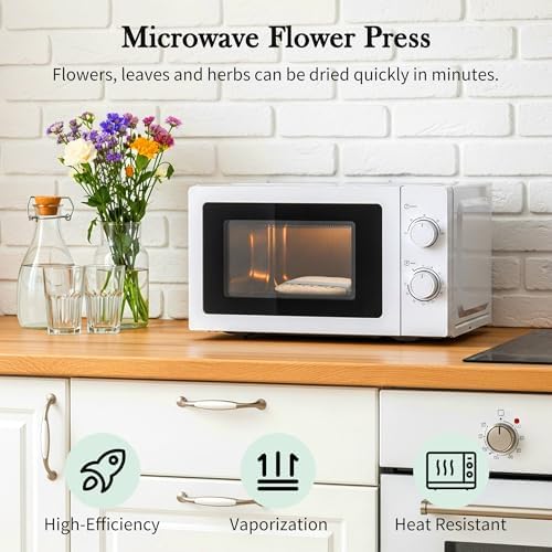 Aboofx Microwave Flower Press Kit, 6.3" Quick Drying Pressed Flower - Image 2